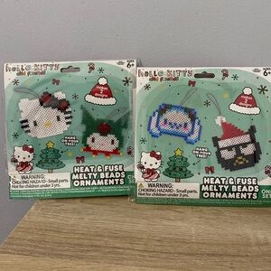 Hello Kitty And Friends® Heat & Fuse Melty Beads Ornament Kit Set of 2. NWT